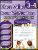 Place Value and Rounding Numbers Math Workbook 4th Grade