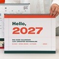 2027 기본 대형 B4 탁상 달력 (회사 데스크 캘린더)