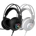 앱코 H58 가상 7.1 RGB ENC MIC 게이밍 헤드셋 (화이트, 정품)