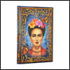 The Colourful Portrait (Viva Frida) Mini Unlined Hardcover Journal (Elastic Band Closure)