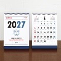 2027 루나 옛날 음력 탁상 달력 (절기 미니 데스크 캘린더)