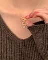 [925 Silver] H necklace A 46