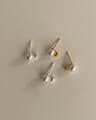 [925 Silver] Twice pearl earrings E 93