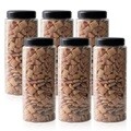 냉장고 ALL 원형(블랙) 씨리얼 보관용기 1500ml (특) X 6개입