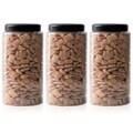 냉장고 ALL 원형(블랙) 씨리얼 보관용기 1500ml (특) X 3개입