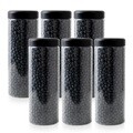 냉장고 ALL 원형(블랙) 보관용기 1000ml (대) X 6개입