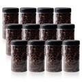냉장고 ALL 원형(블랙) 보관용기 600ml (중) X 12개입