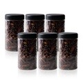냉장고 ALL 원형(블랙) 보관용기 600ml (중) X 6개입