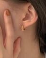 [925 Silver] Lion ring earrings E 122
