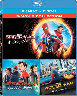 스파이더맨 Tom Holland 3부작 컬렉션 박스세트 (3Disc) : 블루레이