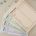 뮤니드 스프링 파스텔 2분할 8mm 라인 수학 노트 4종 세트