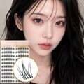 실버문 노글루 속눈썹 SM-NG320 왕관모 믹스 입체 부분속눈썹 120개입