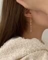 [925 Silver] Lamic earrings E 181