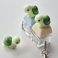 10개 행운 거북이 미니어처 파츠 피규어 테라리움 화분 장식 키링 만들기 데코덴 DIY 꾸미기 부자재
