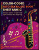 Color-Coded Alto Sax Music Book for Beginners