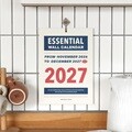 아이코닉 2027 에센셜 벽걸이달력 A4 월 캘린더