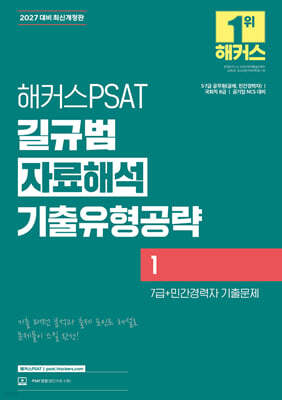 2027 해커스PSAT 길규범 자료해석 기출유형공략 1 (7급+민간경력자 기출문제)