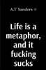 Life is a metaphor, and it fucking sucks