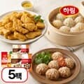 [하림 外] 혼자 먹는 간편식 만두 너겟 5팩 세트