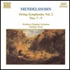 [중고-상] [수입] Mendelssohn : s-tring Symphonies Vol. 2