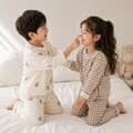 모찌웨어 남아여아 양면피치 긴팔실내복 206274