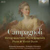 캄파뇰리: 현악 4중주, 플루트 4중주, 플루트와 바이올린을 위한 2중주 (Campagnoli: String Quartets, Flute Quartets, Flute & Violin Duos)