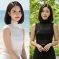 시스루 레이어드 반목 나시티