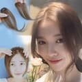 네추럴 긴 앞머리 가발