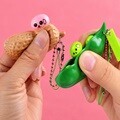 2P 땅콩 완두콩 커플 우정 키링 키홀더 가방고리 백링 백참 참 장식 백꾸 가꾸 열쇠고리