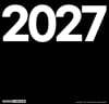 2027 모노크롬 벽걸이 달력