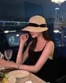 Rattan Branch Ribbon Hat