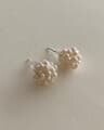 [925 Silver] Bubble Pearl Earrings E 113
