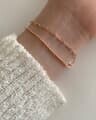 [925 Silver] Simple line bracelet C 24