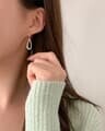[925 Silver] Leaf earrings E 104