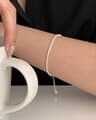 [925 Silver] Slim cubic bracelet C 31