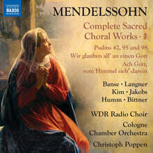멘델스존: 성가곡 1집 (Mendelssohn: Complete Sacred Choral Works, Vol. 1)