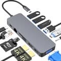 멀티 허브 13in1 C타입 USB C 포트 스테이션 맥북 노트북 아이패드 [USB-C 멀티허브 고속 충전 HDMI SD 카드리더기 분배기]