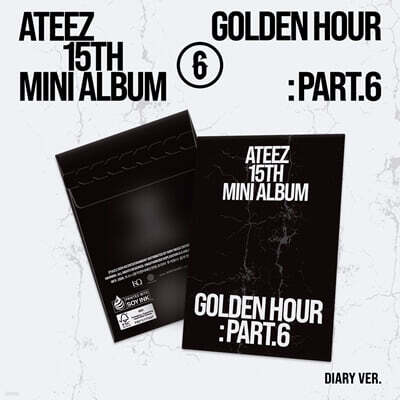 에이티즈 (ATEEZ) -  15TH MINI ALBUM [GOLDEN HOUR : Part.6][POCAALBUM][DIARY VER.]