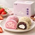 찰떡쿵 왕찹쌀떡 60g 4개입 240g / 치즈 팥 2개, 딸기크림 왕찹쌀떡 2개