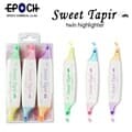 문구도매 EPOCH MILKY TAPIR TWIN 양면 파스텔 형광펜 트윈 3본세트