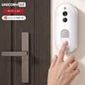 유니콘IOT 스마트 비디오 도어벨 CCTV 무선충전 배터리 현관 사무실 초인종 TS-D70
