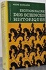 Dictionnaire DES SCIENCES HISTORIQUES 역사 과학 사전