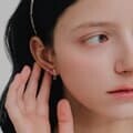 제이로렌 실버 큐빅드롭 귀걸이 M04098