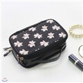 위드앨리스 2단 메이크업 파우치 Black lily
