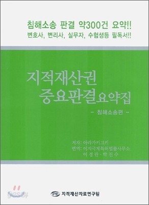 지적재산권 중요판결요약집 - 침해소송편