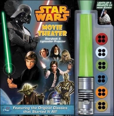 Star Wars Movie Theater Storybook &amp; Lightsaber Projector