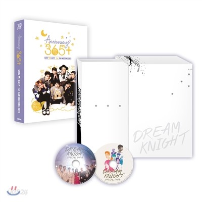 갓세븐 (GOT7) 웹 드라마 &#39;드림 나이트&#39; DVD [4,000장 친필 넘버링 한정판] &amp; 1st 팬미팅 DVD 365+