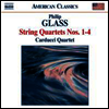 글래스 : 현악 사중주 1-4번 (Glass : String Quartets Nos. 1-4)(CD) - Carducci String Quartet