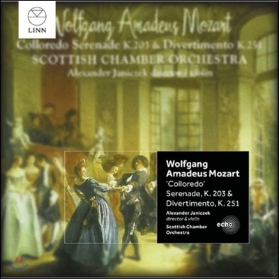 Scottish Chamber Orchestra Ensemble 모차르트: 콜로레도 세레나데 K.203, 디베르티멘토 K.251 (Mozart: ‘Colloredo’ Serenade, Divertimento)