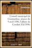 Conseil municipal de Constantine, séance du 9 avril 1896, l'affaire du Coudiat